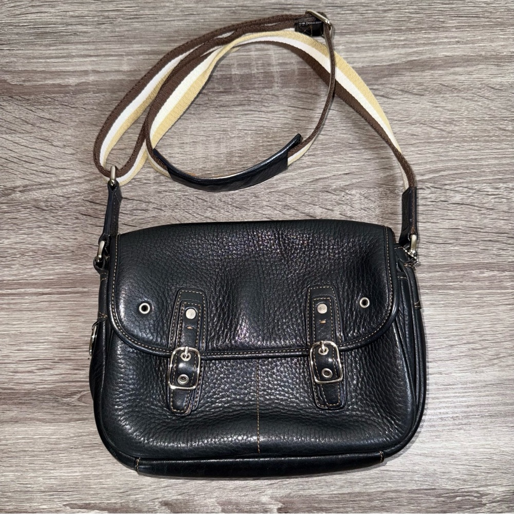 Coach Black Pebble Leather‎